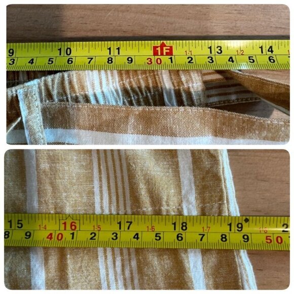 Marine Layer Franki Wide Leg Pant Extra Small in Gold Stripe - Picture 8 of 11